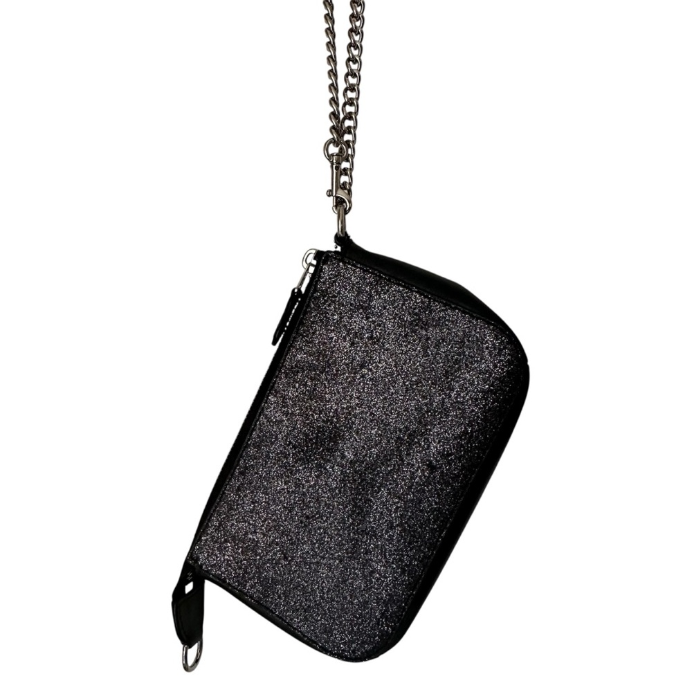COACH Black Shimmer Convertible Wristlet Bag - Picture 4 of 11